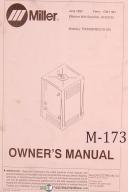 Miller Thunderbolt 225, Arc Welder, Owner's Manual Year (1992)